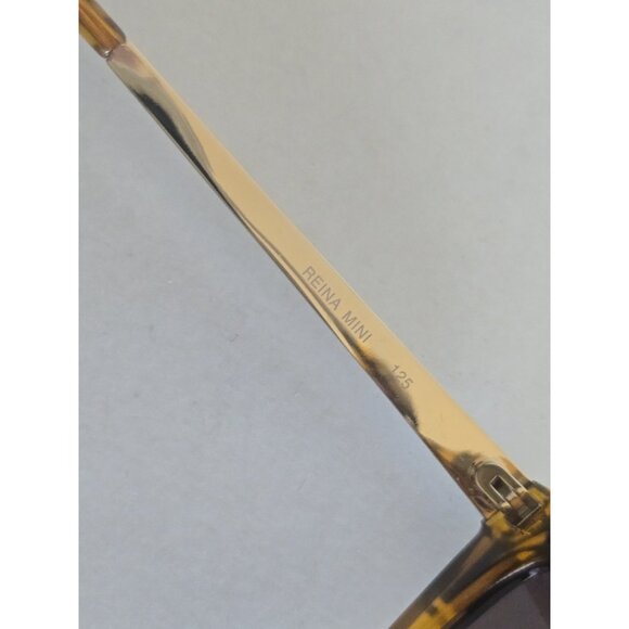 Quay Australia Reina Mini Cat Eye Sunglasses Tortoise Shell Mirrored Womens - Picture 4 of 8